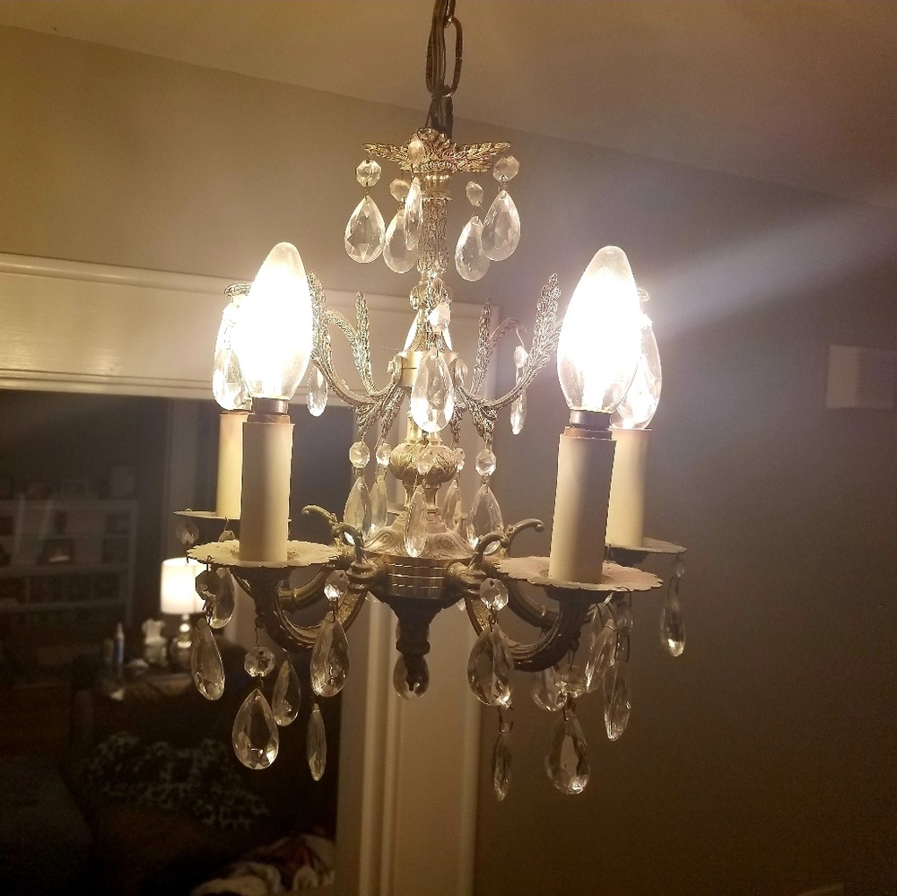 Antique/Circa 1950's Chandelier